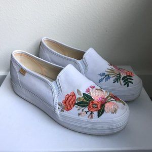 The Keds x Rifle Paper Co. Double Decker slip on